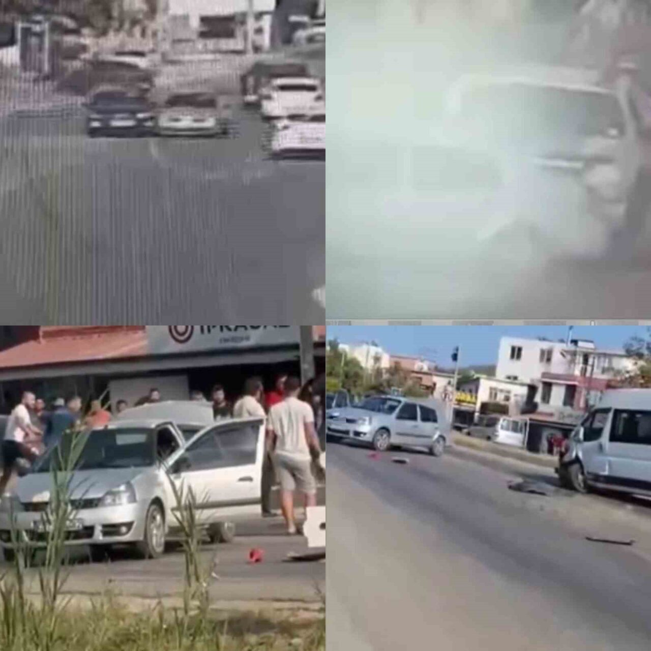 Mersin’in Bozyazı ilçesinde husumetli iki aile trafikte birbirilerinin önce araçlarına