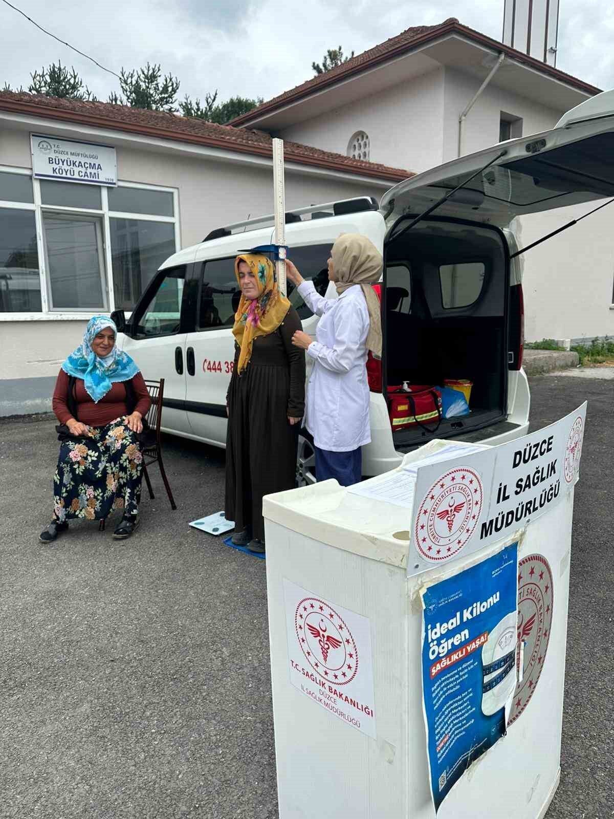 Düzce İl Sağlık Müdürlüğü tarafından yürütülen “İdeal Kilonu Öğren, Sağlıklı