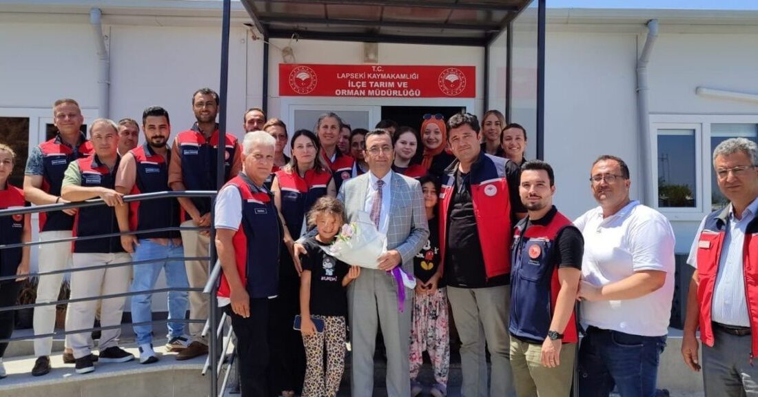 Çanakkale İl Tarım ve Orman Müdürü Ergün Demirhan ve beraberindeki