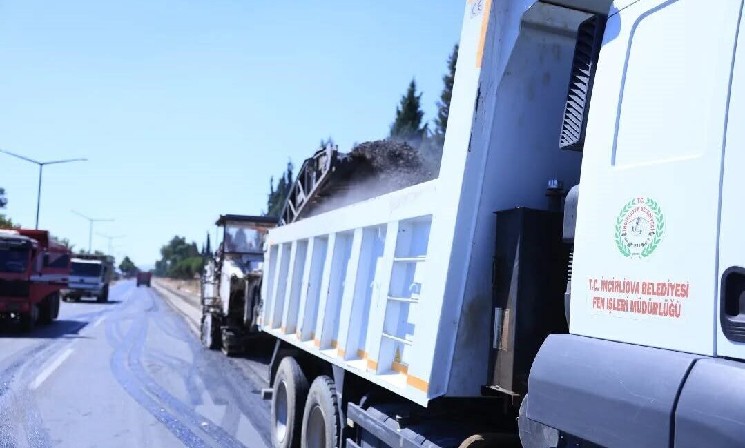 Aydın’ın İncirliova ilçesinde Aydın-İzmir Karayolu üzerinde başlatılan 2. etap çalışmalar