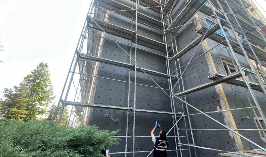 Eskişehir’de 8 katlı bir apartmanın 5’inci katındaki iskeleden düşen işçinin