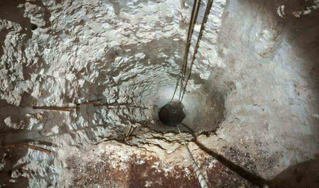 Gaziantep’in Araban ilçesinde kaçak kazı yapan bir şahıs, jandarma ekiplerince