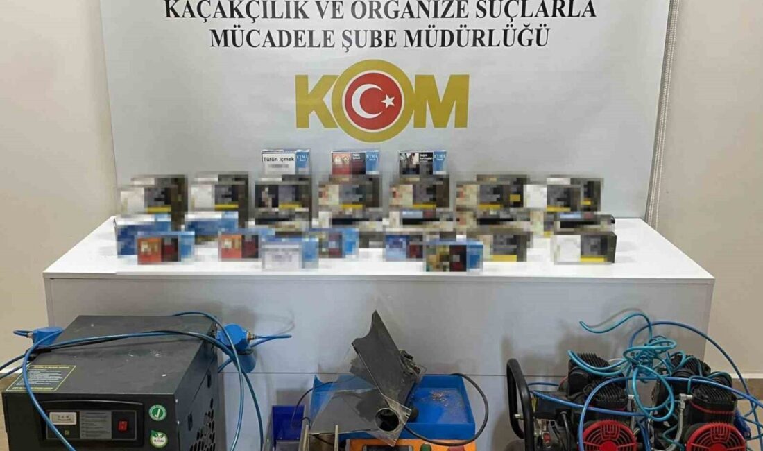 Samsun’da yapılan takip ve çalışma sonucu kaçak makaron ve sigara