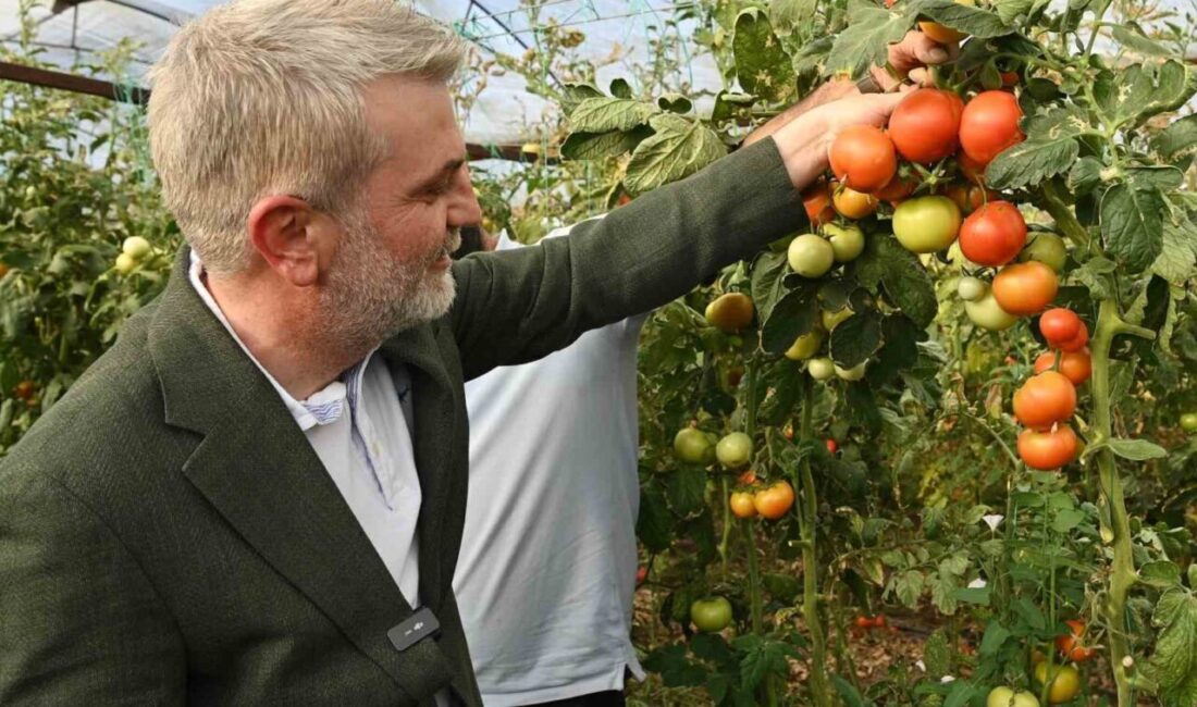 Üreticilerle bir araya gelen Kahramanmaraş Büyükşehir Belediye Başkanı Fırat Görgel,”Bereketli