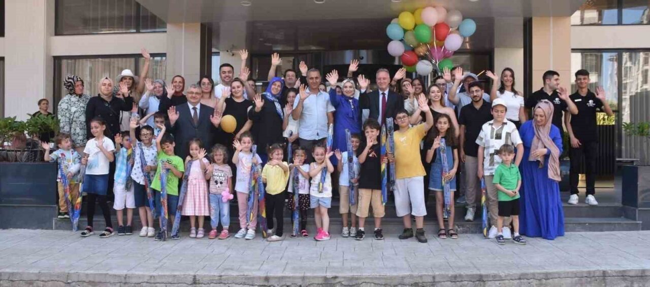 Kanser tedavisini başarıyla tamamlayan çocuklar için Trabzon’un Yomra ilçesinde anlamlı