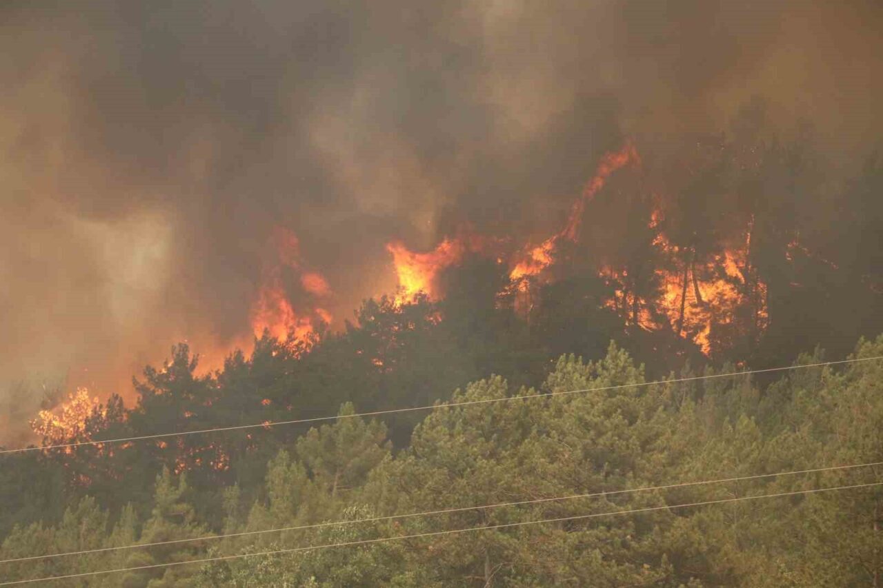 Karabük’te yaklaşık 29 saattir kontrol altına alınmaya çalışılan orman yangını