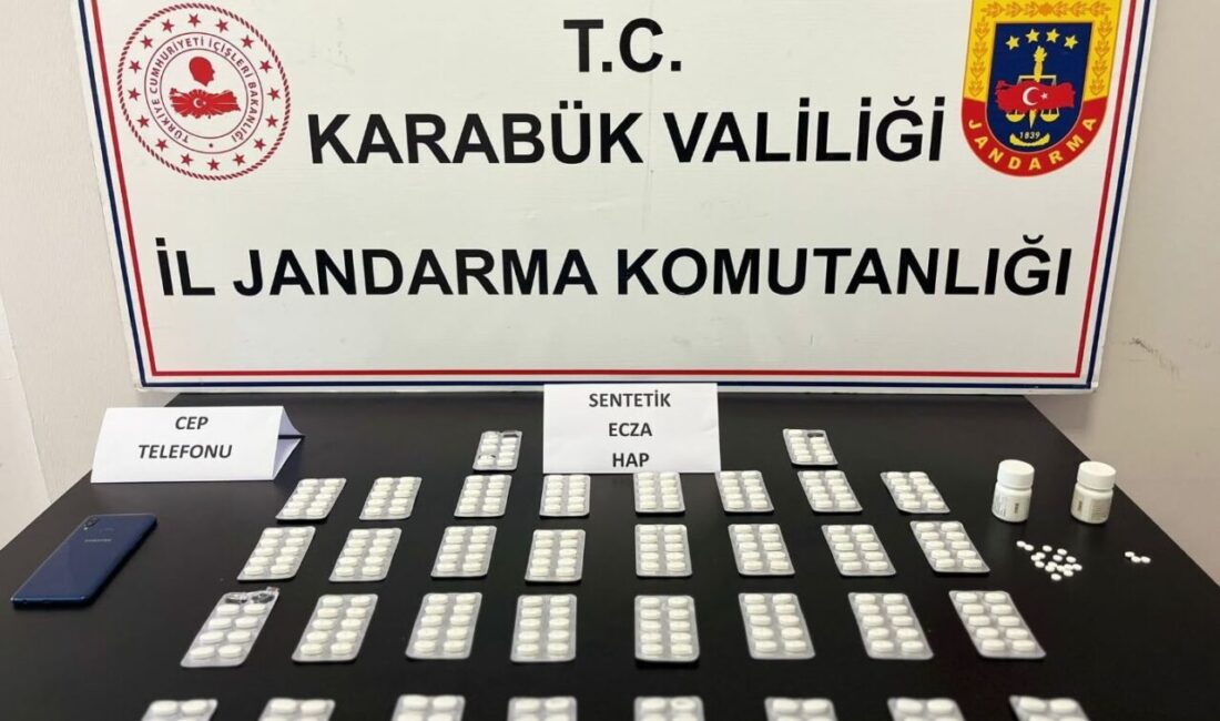 Karabük’te 353 adet sentetik ecza hap ile yakalanan şahıs adliyeye
