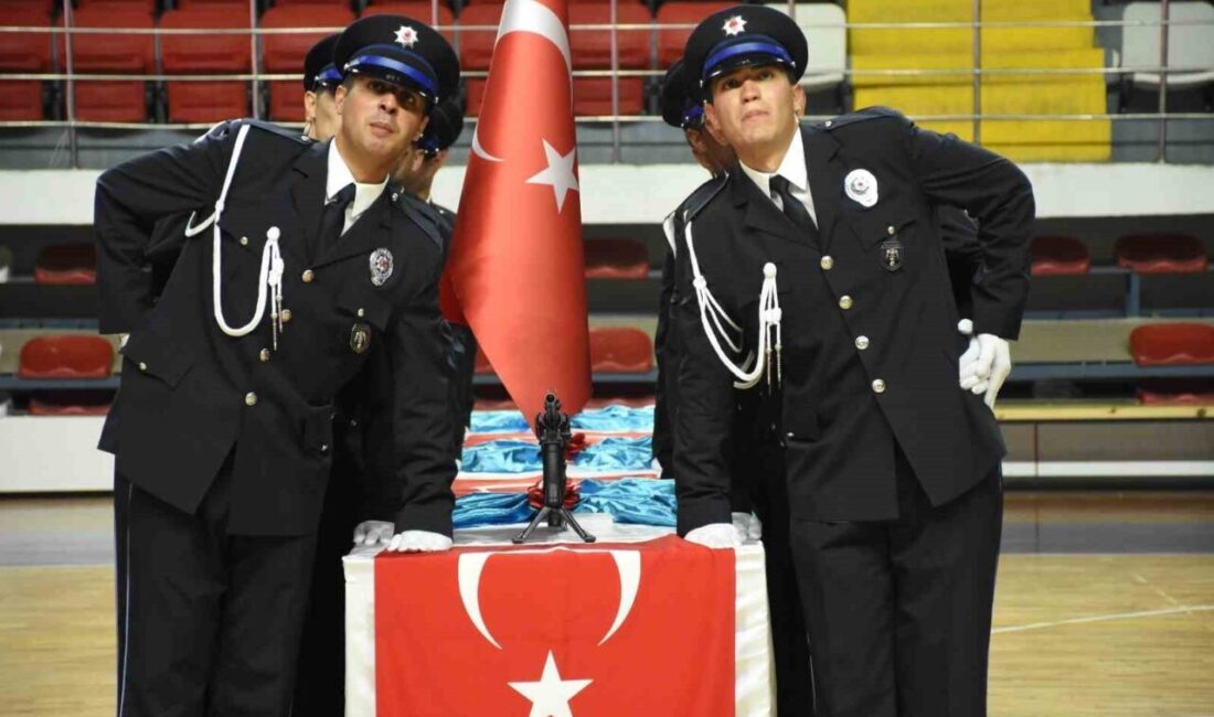Karaman Polis Meslek Eğitim Merkezi’nde (POMEM) eğitimlerini tamamlayan 228 polis