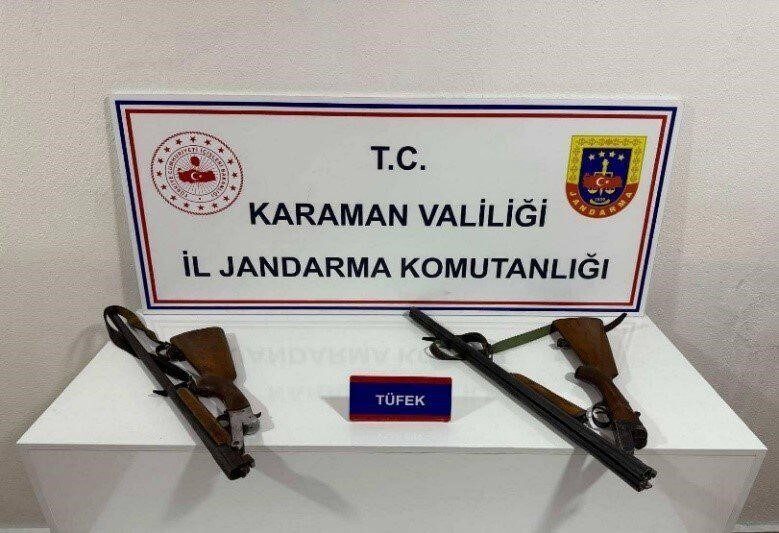 Karaman’da jandarma ekipleri tarafından yapılan asayiş, narkotik ve trafik uygulamalarında