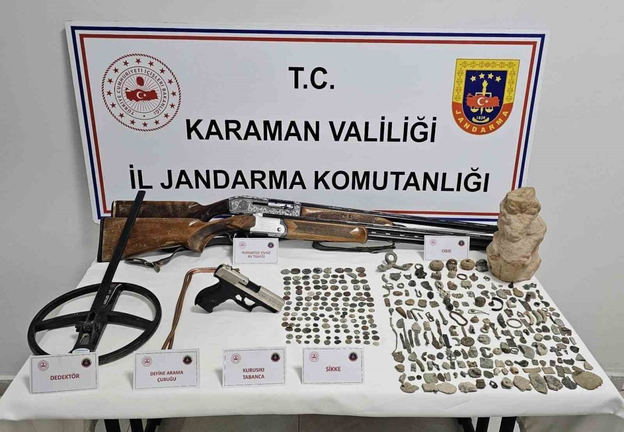 Karaman’da İl Jandarma Komutanlığı ekipleri tarafından yapılan asayiş, narkotik ve
