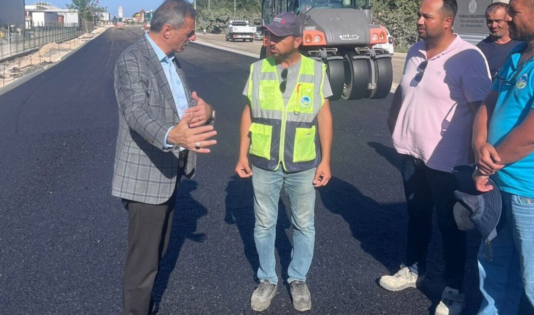 Sakarya Büyükşehir Belediye Başkanı Yusuf Alemdar, Karasu’nun en işlek arterlerinden