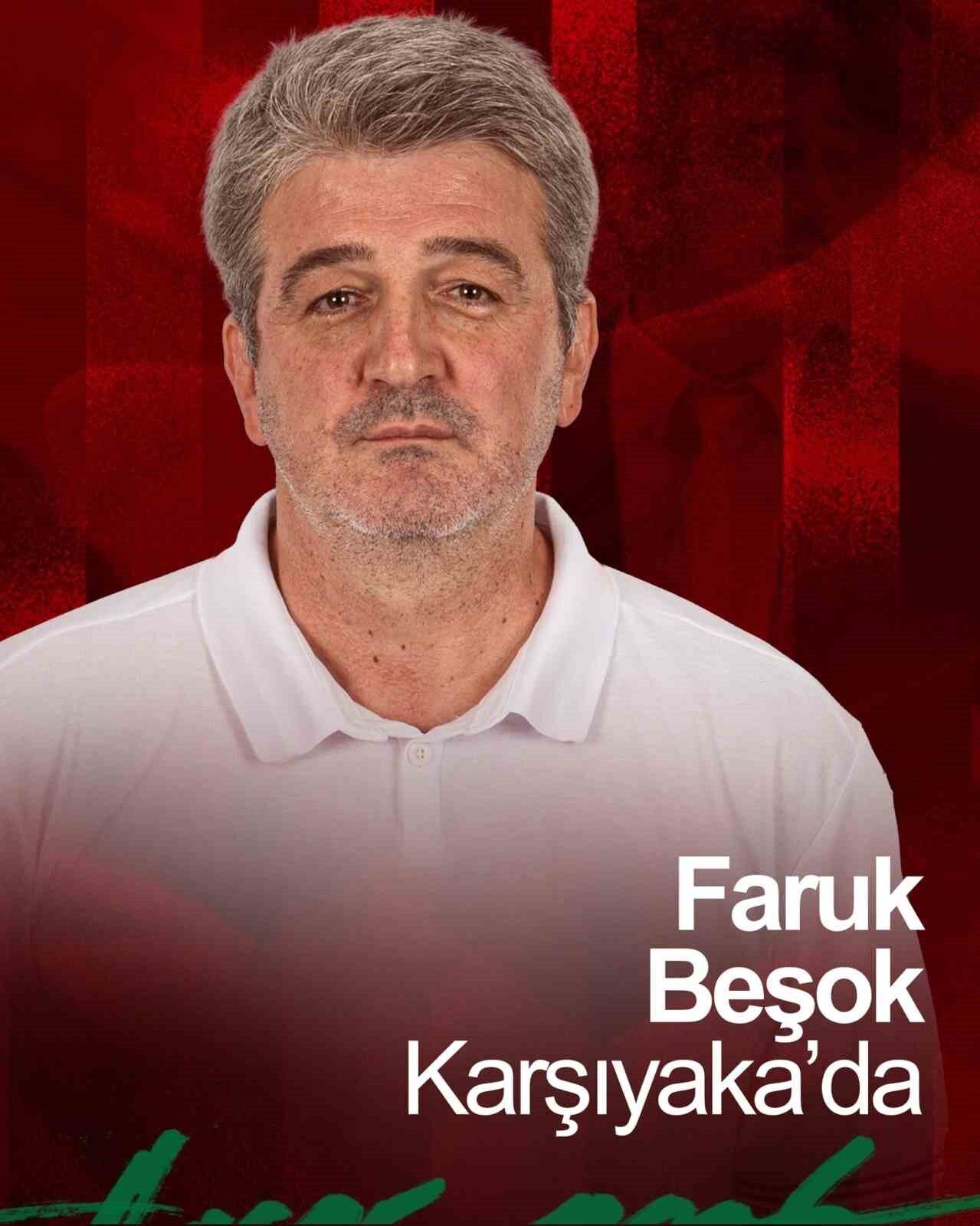 Karşıyaka Basketbol, başantrenörlük görevine Faruk Beşok’un getirildiğini duyurdu. Türkiye Sigorta