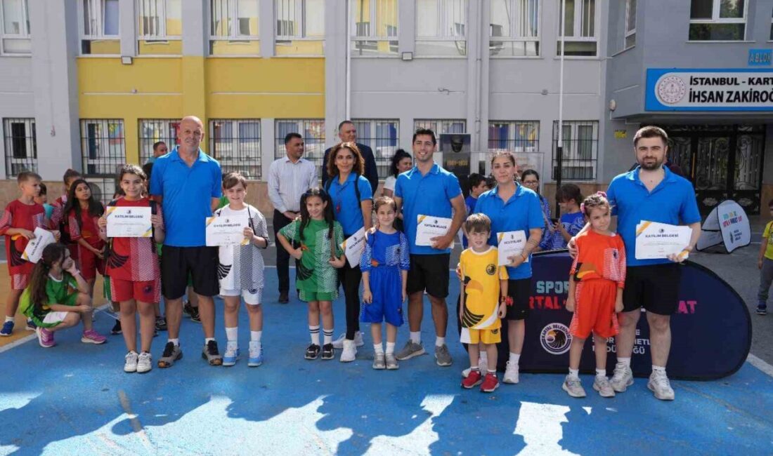 Kartal Belediyesi’nin çocuklara yönelik olarak hayata geçirdiği Yaz Spor Okulu’nun