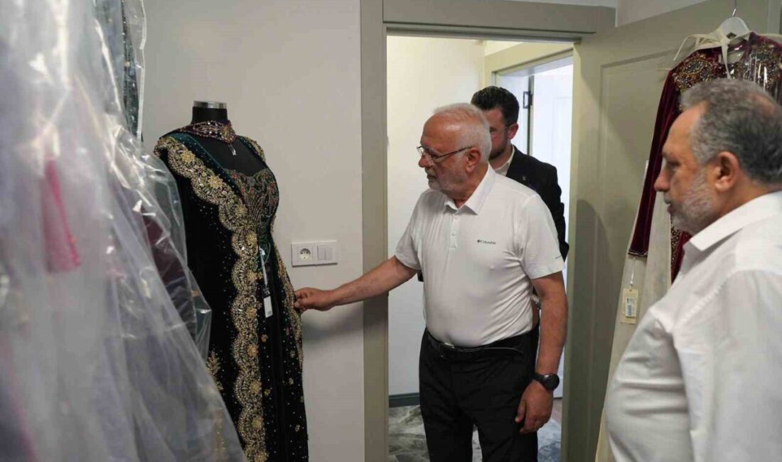 Talas Belediyesi’nin sosyal sorumluluk anlayışıyla hayata geçirdiği Kartanesi Gelinlik Evi,