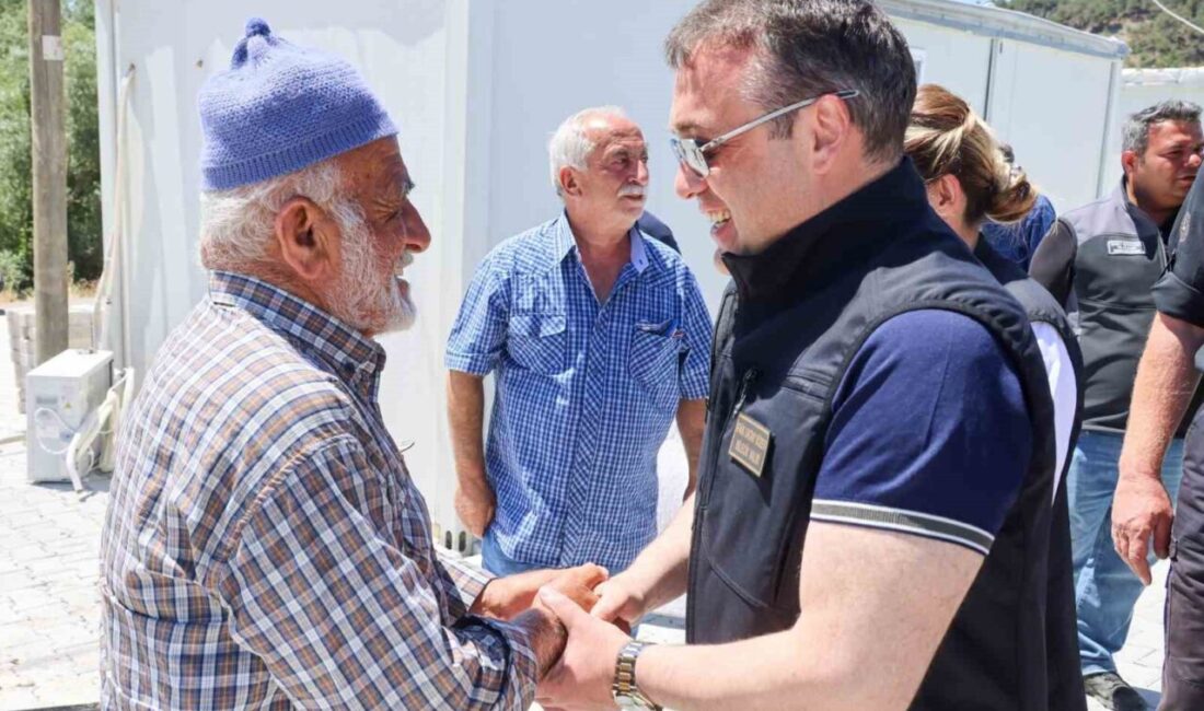 Bilecik Valisi Faik Oktay Sözer, yangından etkilenen Kaşıkçı ve Köprücek