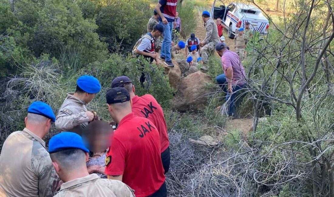 Aydın’ın Çine ilçesinde kaybolan bir kişi havadan ve karadan yapılan