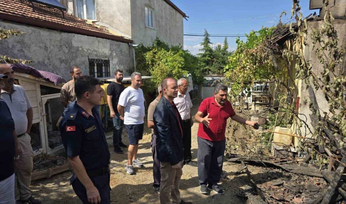Çorum’un Alaca ilçe Kaymakamı Meriç Dinçer, İmat köyünde çıkan yangın