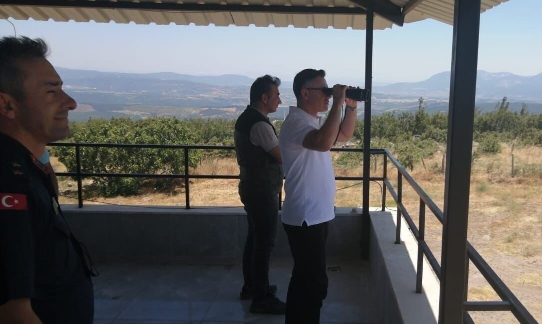 Orman Yangınları Risk Azaltma Planı kapsamında Manisa’nın Soma Kaymakamı Ünal