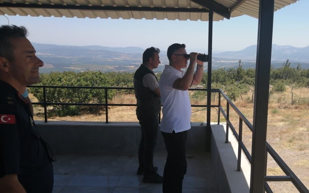 Orman Yangınları Risk Azaltma Planı kapsamında Manisa’nın Soma Kaymakamı Ünal