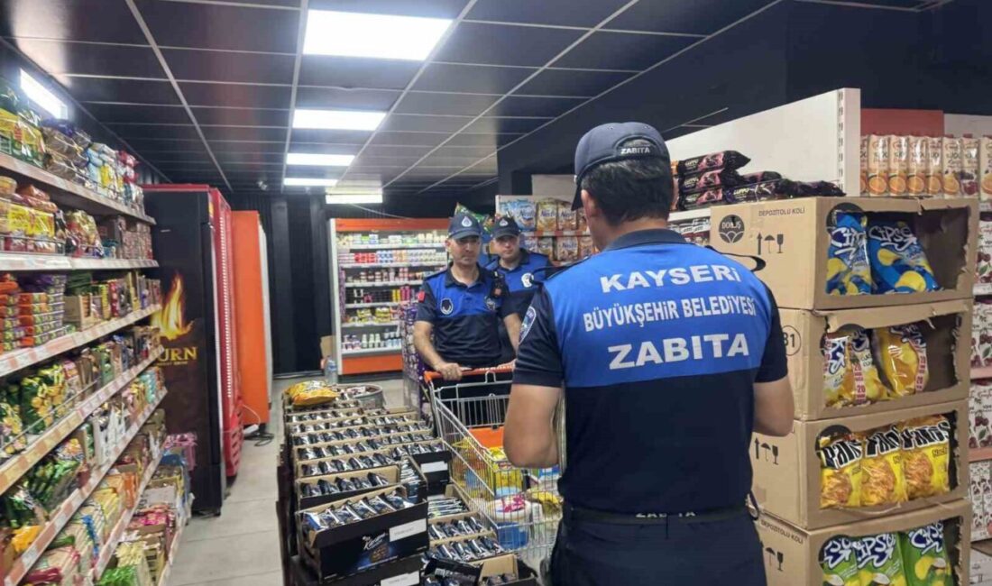 Kayseri Büyükşehir Belediyesi Zabıta ekipleri, halk sağlığı ve tüketici haklarını