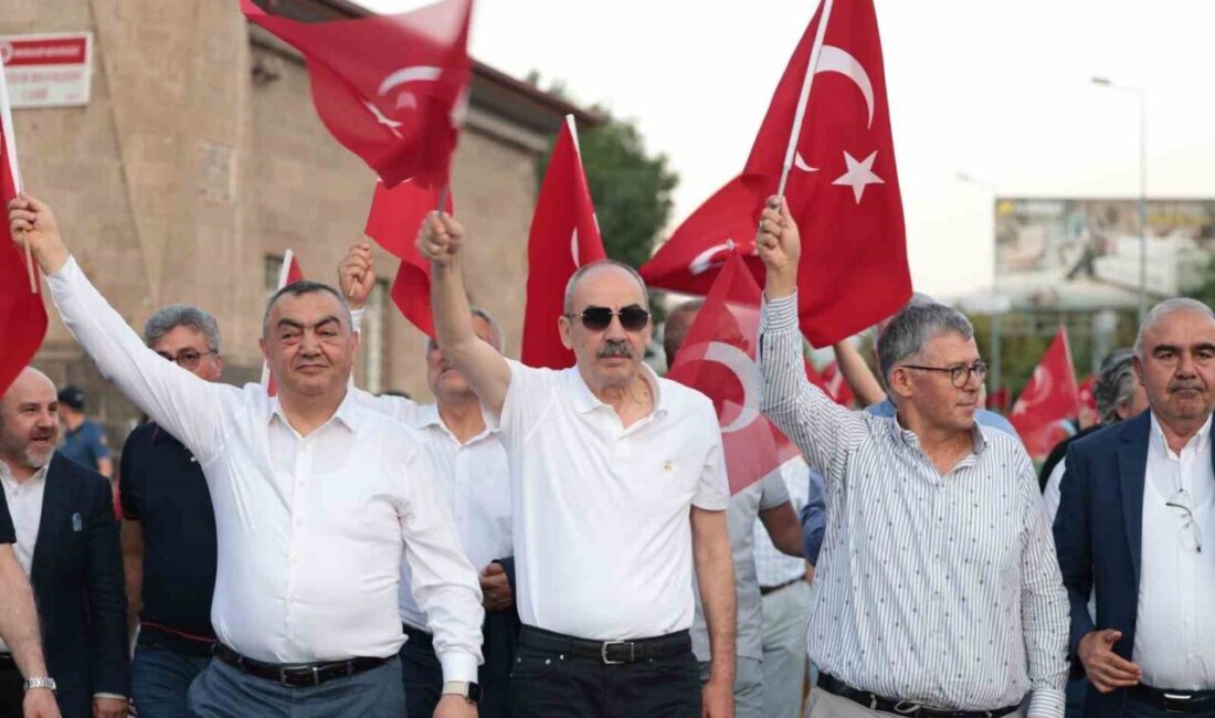Kayseri’de 15 Temmuz hain darbe girişiminin 9. yıl dönümünde Türkiye