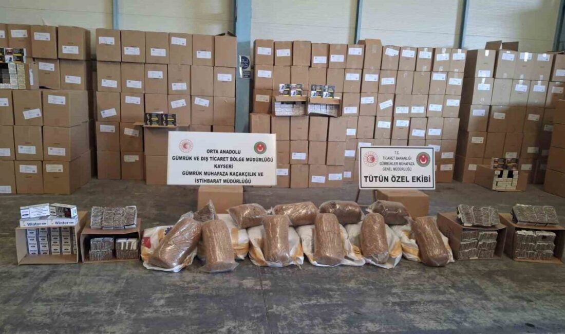 Kayseri Gümrük Muhafaza Kaçakçılık ve İstihbarat Müdürlüğü ekiplerince yapılan çalışmalarda