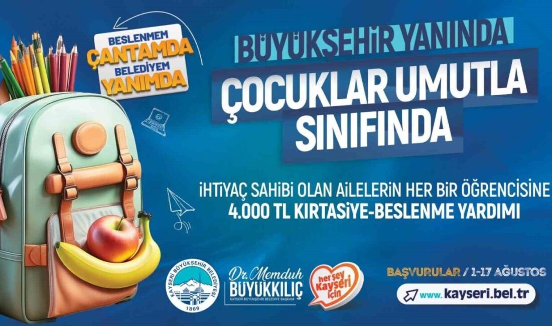 Kayseri Büyükşehir Belediye Başkanı Dr. Memduh Büyükkılıç’ın öncülüğünde başlatılan kırtasiye