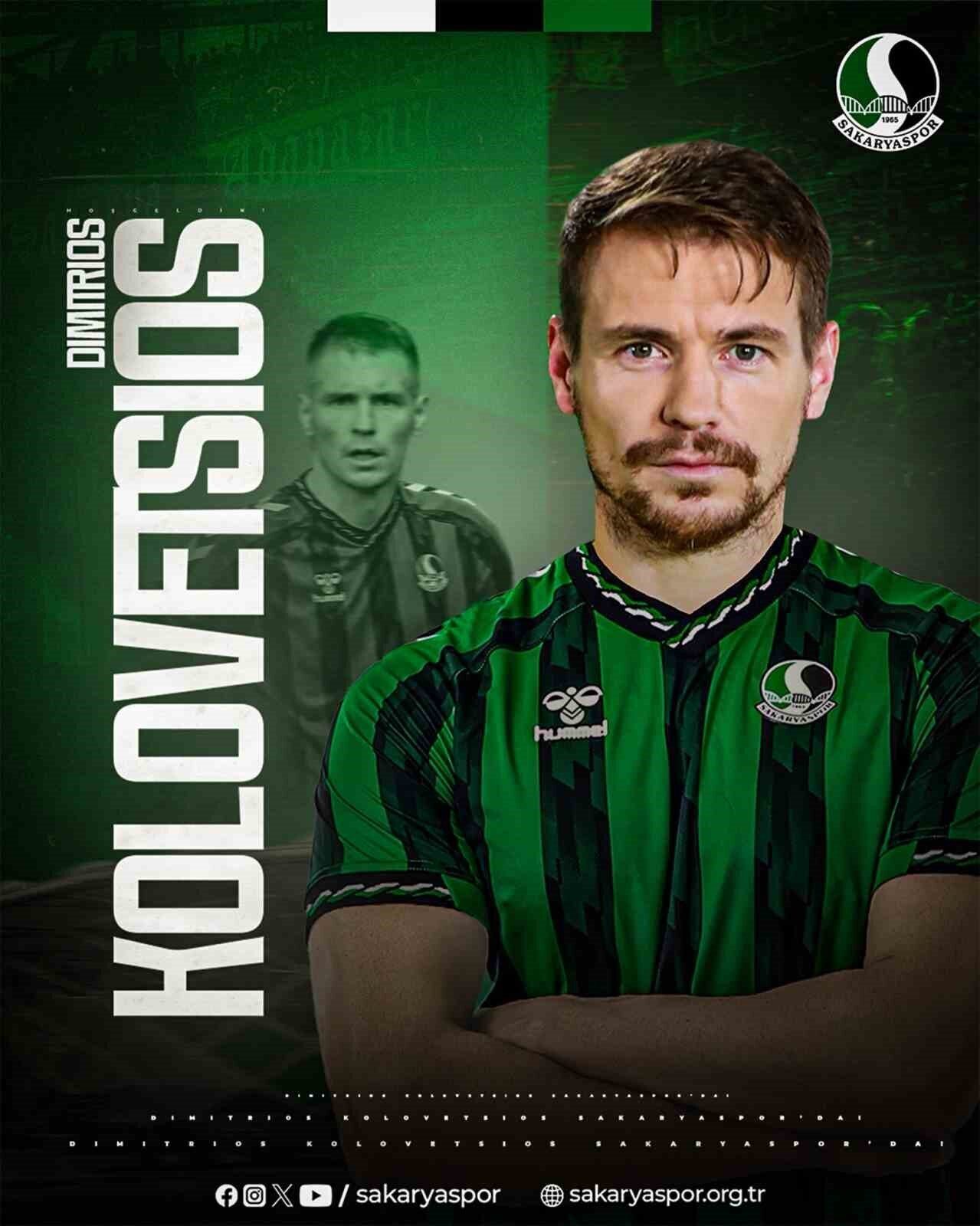 Kayserispor ile sözleşmesi sona eren stoper futbolcu Kolovetios, Türkiye 1.