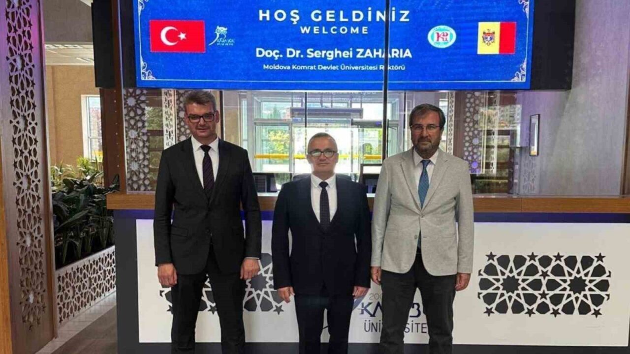 Karabük Üniversitesi(KBÜ) ile Moldova Comrat Devlet Üniversitesi arasında imzalanan protokolle