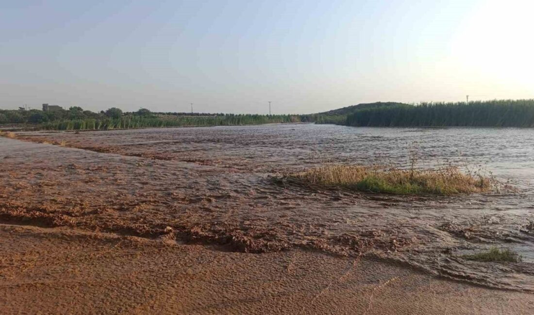 Kilis’in Elbeyli ilçesinde yaz ortasında etkili olan sağanak nedeniyle taşkınlar
