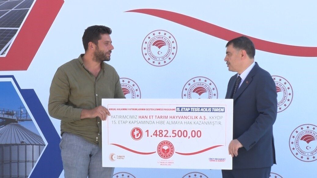 Ankara’da Kırsal Kalkınma Yatırımlarının Desteklenmesi Programı kapsamında tamamlanan 15’inci etaptaki