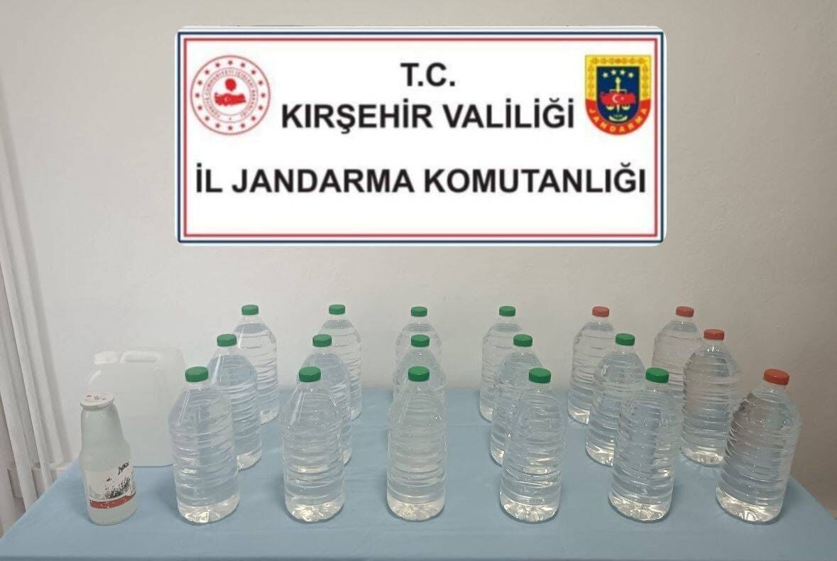KIRŞEHİR(İHA)– Kırşehir’in Mucur ilçesinde jandarma ekiplerince düzenlenen operasyonda 48 litre