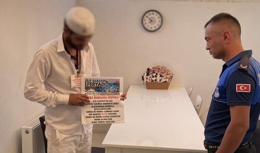 Düzce’de, iki kızının kanser hastası olduğunu iddia ederek vatandaşlardan para