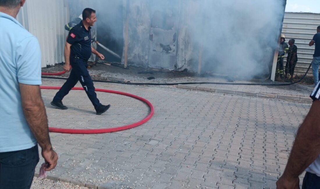Adıyaman’da bir konteynerde çıkan yangın paniğe neden oldu. Edinilen bilgilere