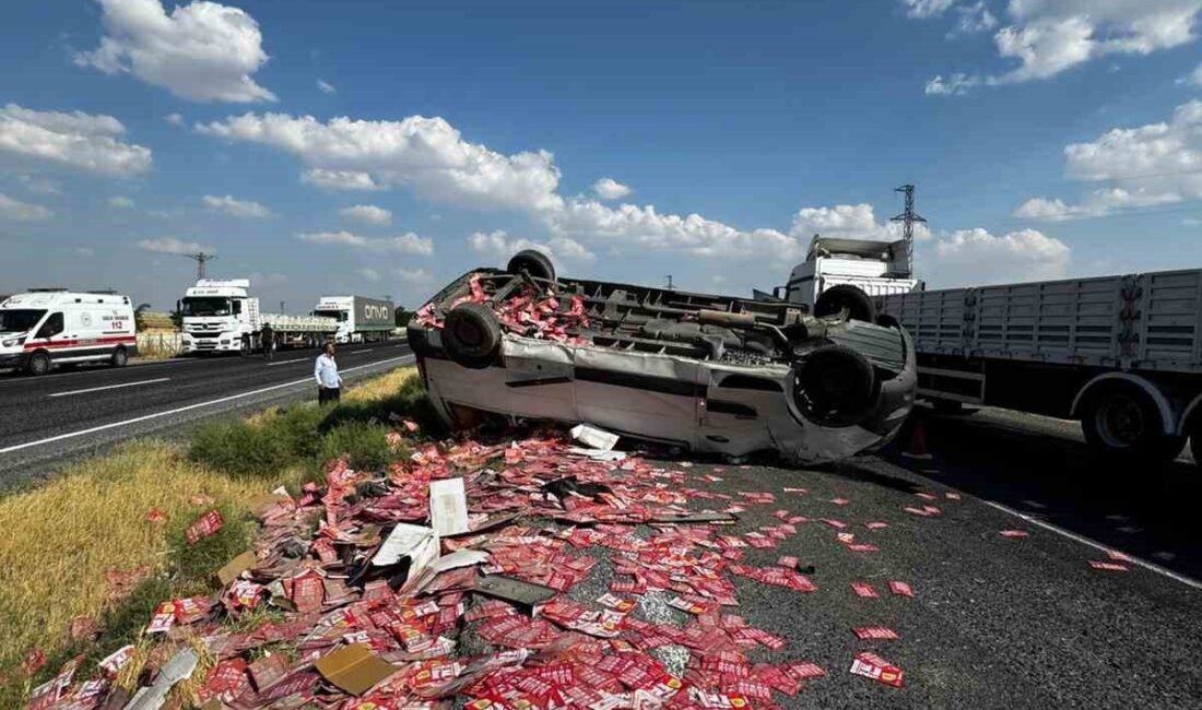 Konya’nın Karapınar ilçesinde minibüsün takla atması sonucu 4 kişi yaralandı.