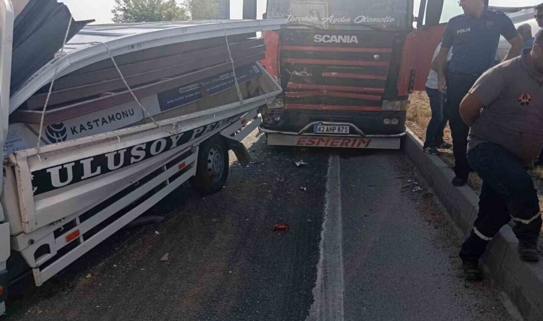 Konya’nın Karapınar ilçesinde 3 aracın karıştığı zincirleme kazada 1 kişi