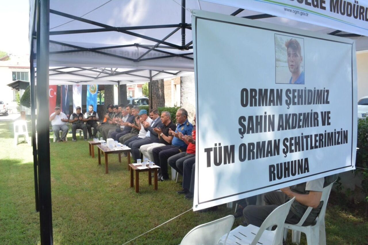 Muğla’nın Köyceğiz ilçesinde orman şehidi Şahin Akdemir ve tüm orman