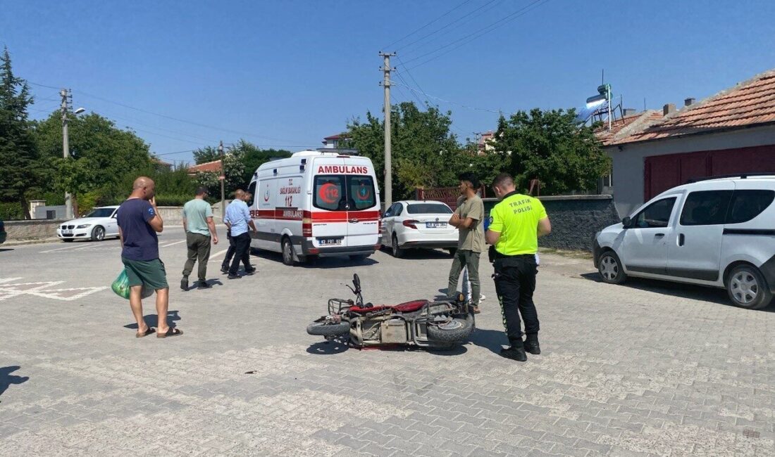 Konya’nın Kulu ilçesinde elektrikli bisikletin, otomobile çarpması sonucu 1 kişi