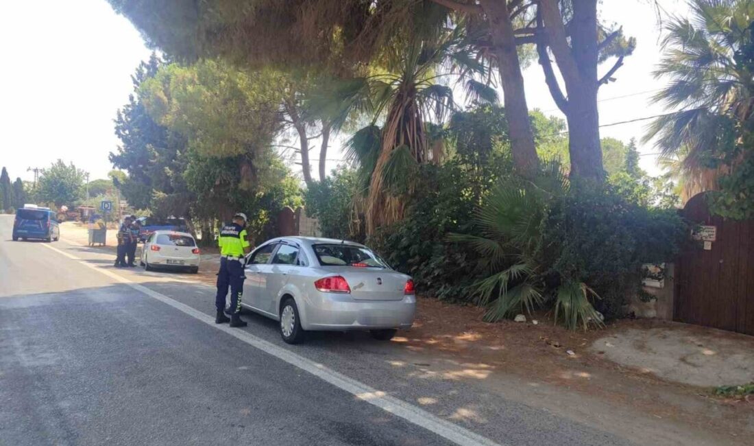 Aydın’ın Didim ilçesinde gerçekleştirilen drone destekli trafik denetimlerinde 28 sürücüye