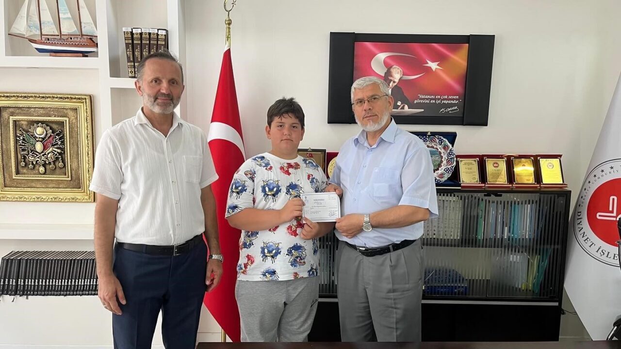 Sinop’un Türkeli ilçesine bağlı Gündoğdu Köyü Camii Yaz Kur’an Kursu