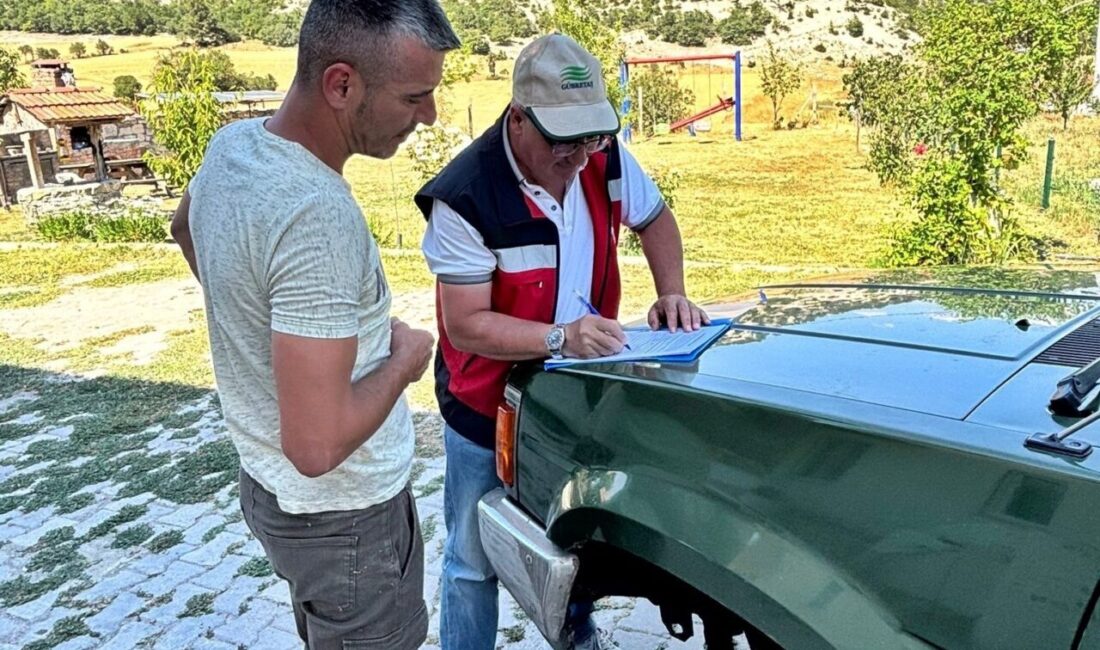 Kütahya’da 2025 yılı Çiftçi Kayıt Sistemi (ÇKS) çiftçi detayı askı