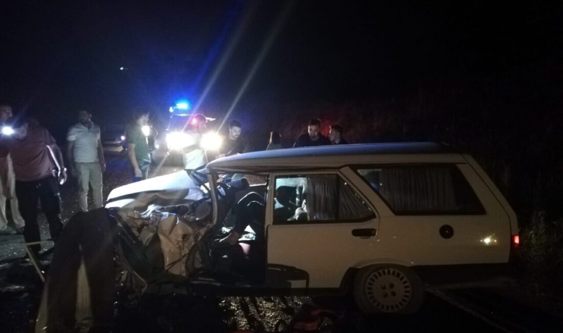 Malatya’nın Darende ilçesinde hafif ticari araç ile otomobilin kafa kafaya