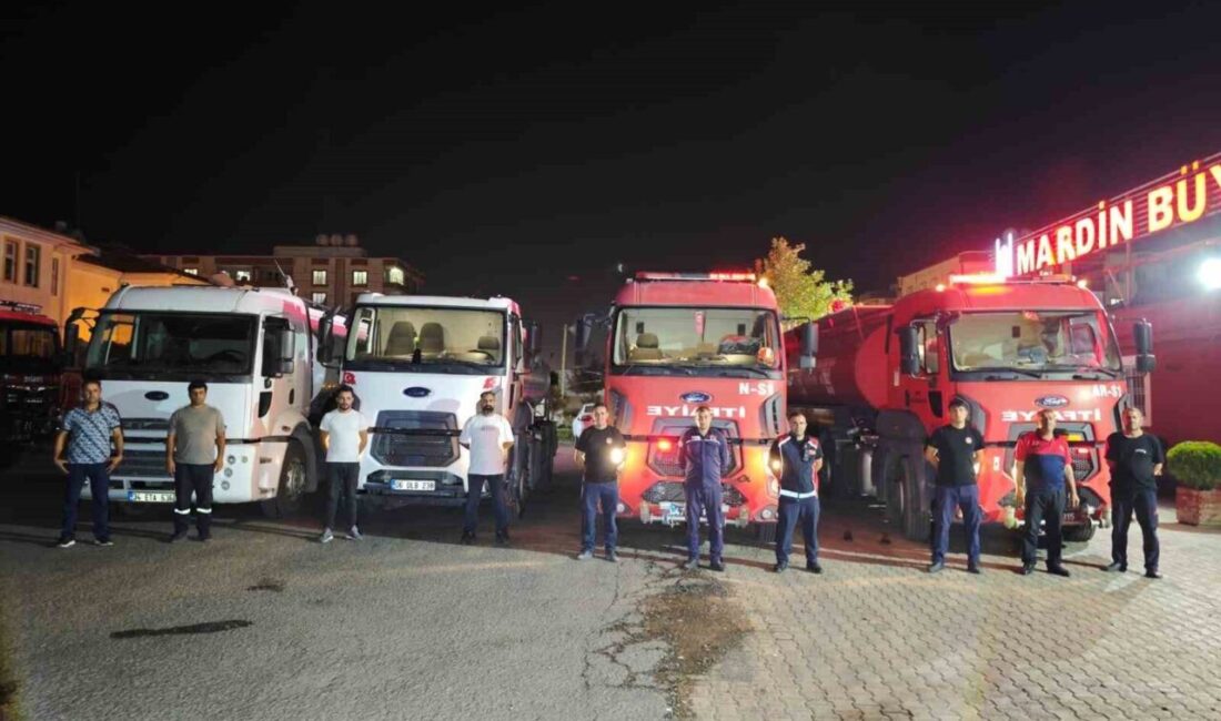 Mardin Büyükşehir Belediyesi, Kahramanmaraş’ın Onikişubat ilçesinde çıkan orman yangınına müdahale