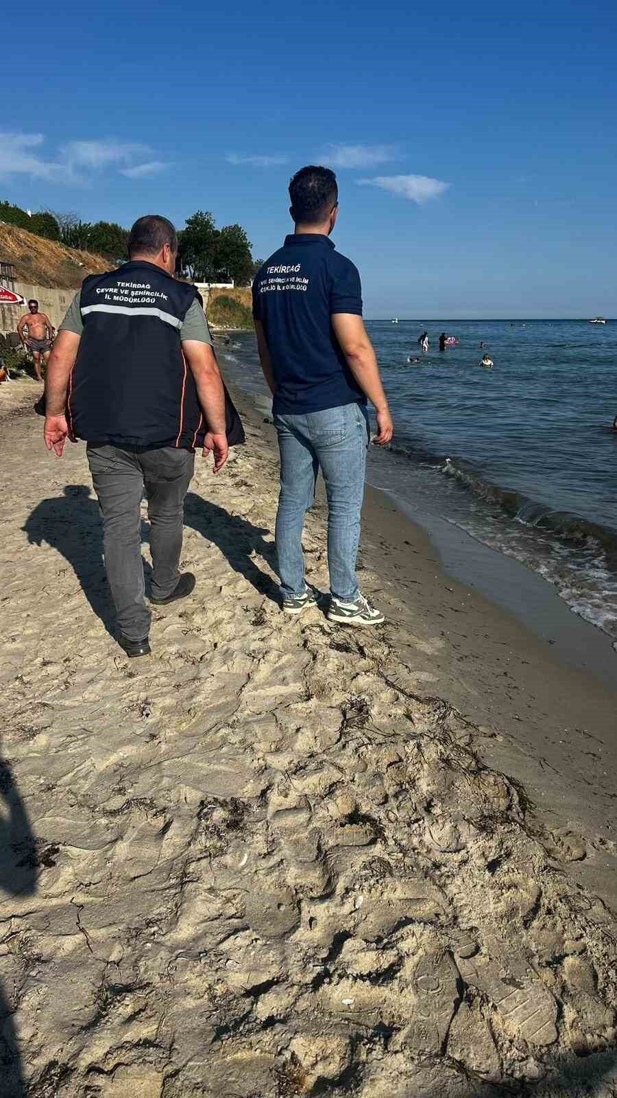Tekirdağ’ın Marmaraereğlisi ilçesinde denize evsel atık su verildiği yönündeki ihbarlar