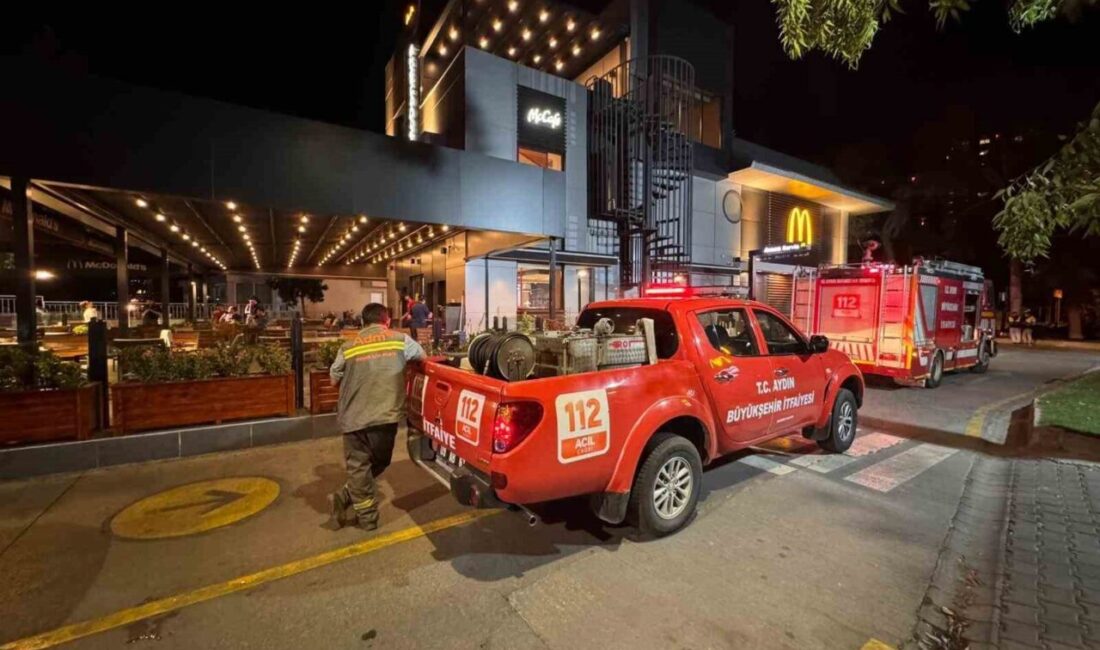Aydın’ın Efeler ilçesinde bulunan restoranda yangın çıktı. Söndürülen yangında restoranda