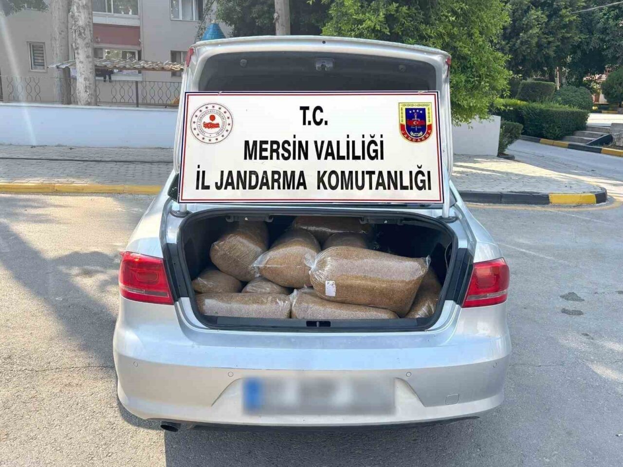 Mersin’de düzenlenen operasyonda 100 kilo kaçak tütün ele geçirildi, 1