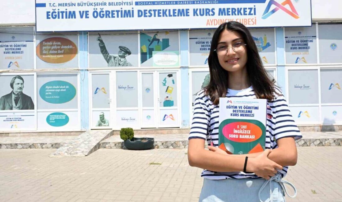 Mersin Büyükşehir Belediyesinin Eğitim ve Öğretimi Destekleme Kurs Merkezi’nden çıkan