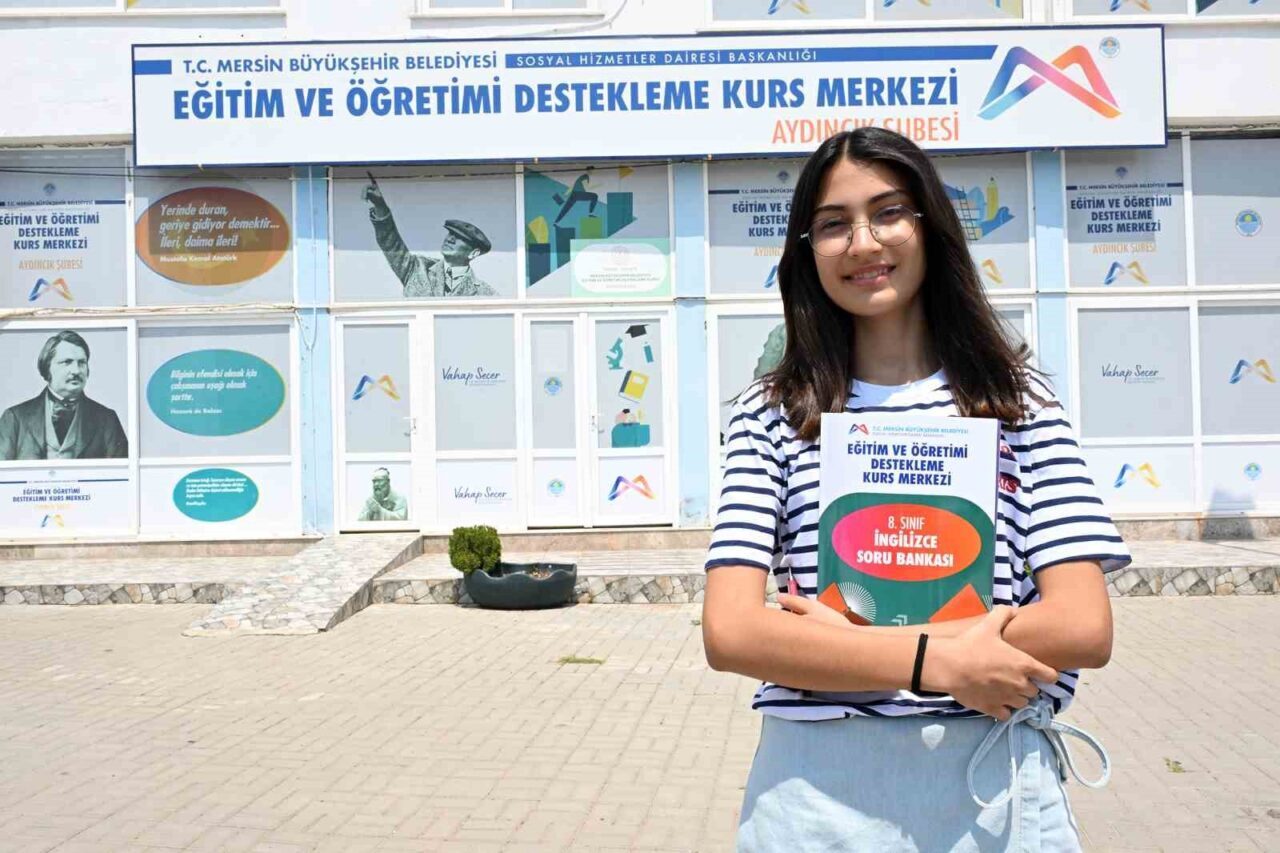 Mersin Büyükşehir Belediyesinin Eğitim ve Öğretimi Destekleme Kurs Merkezi’nden çıkan
