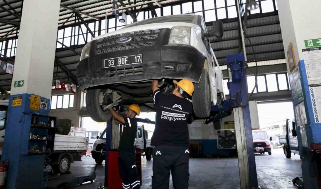 Mersin Büyükşehir Belediyesi, sanayi kompleksi gibi çalışan kendi atölyelerinde araç