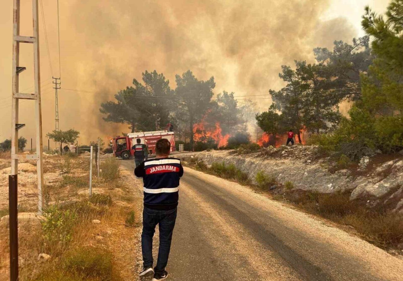 Mersin’in Silifke ilçesinde meydana gelen orman yangınına jandarma ekipleri hızlı